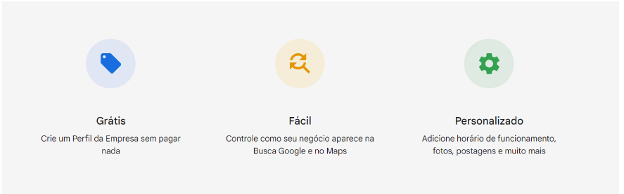 perfil de empresa google